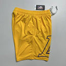 Shorts NBA Lakers 23/24 Casual - Nike - Branco - Preto - Amarelo - Azul