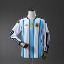 Camisa Argentina Home 2026 Manga Longa - Azul e Branco