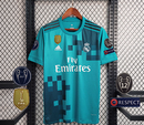 Camisa Retrô Real Madrid II Away Adidas 2017/18 Masculino Azul
