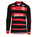 Camisa CRF Home 24/25 Manga Longa - Preta e Vermelha