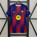 Camisa Barcelona Home 25/26 - Azul e Vermelha