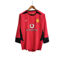 Camisa Retrô Manchester United Manga Longa Nike 2004/06 Masculino Vermelho