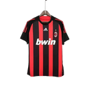 Camisa Retrô Milan Adidas 2008/09 Masculino Vermelha e Preta
